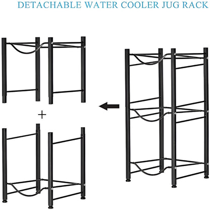 HavenzUp stackable water bottle rack assembly showing modular steel frame construction